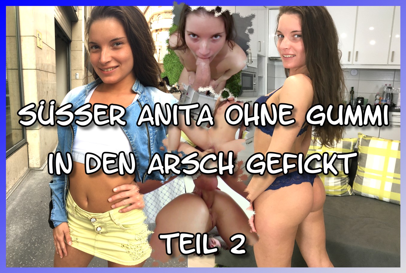 Knabenhafte Anita macht es ohne Kondom anal